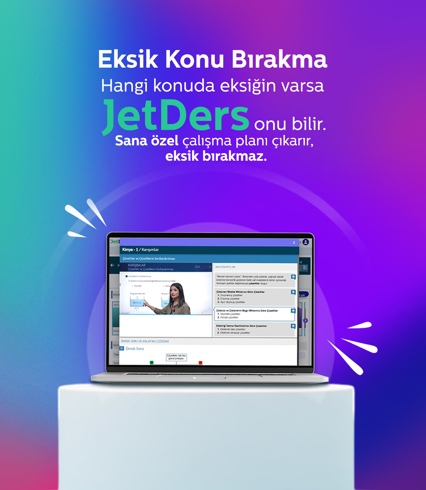 Öğrencinin ihtiyacı olan özel ders: JetDers!