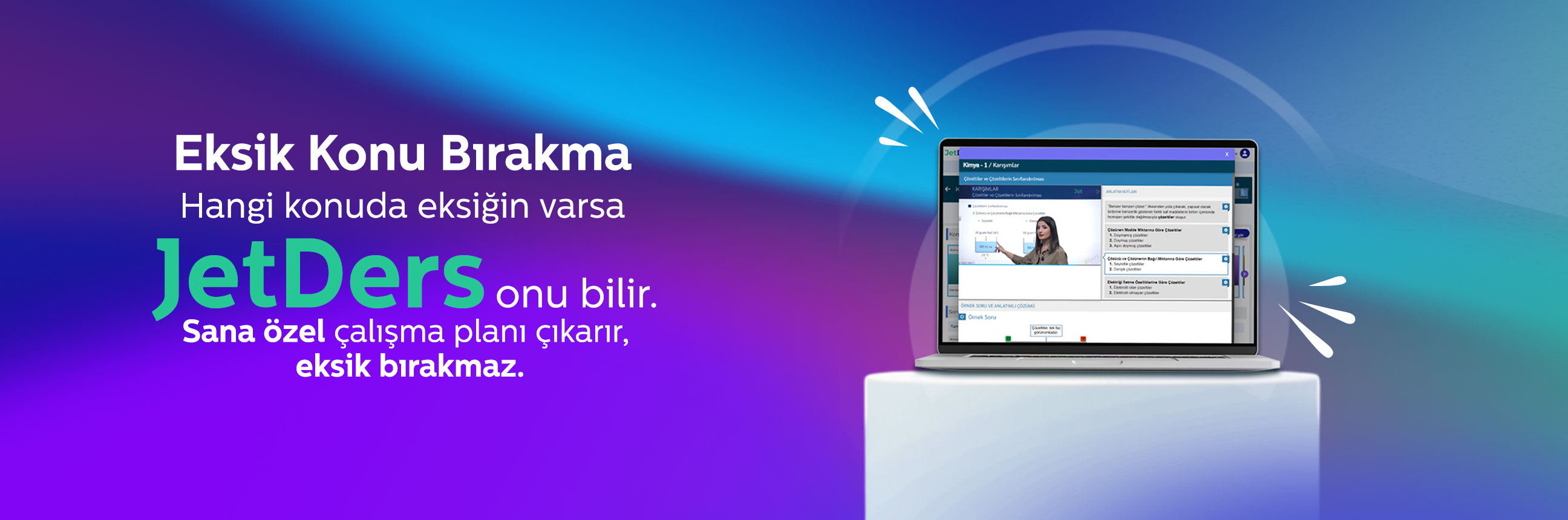 Öğrencinin ihtiyacı olan özel ders: JetDers!