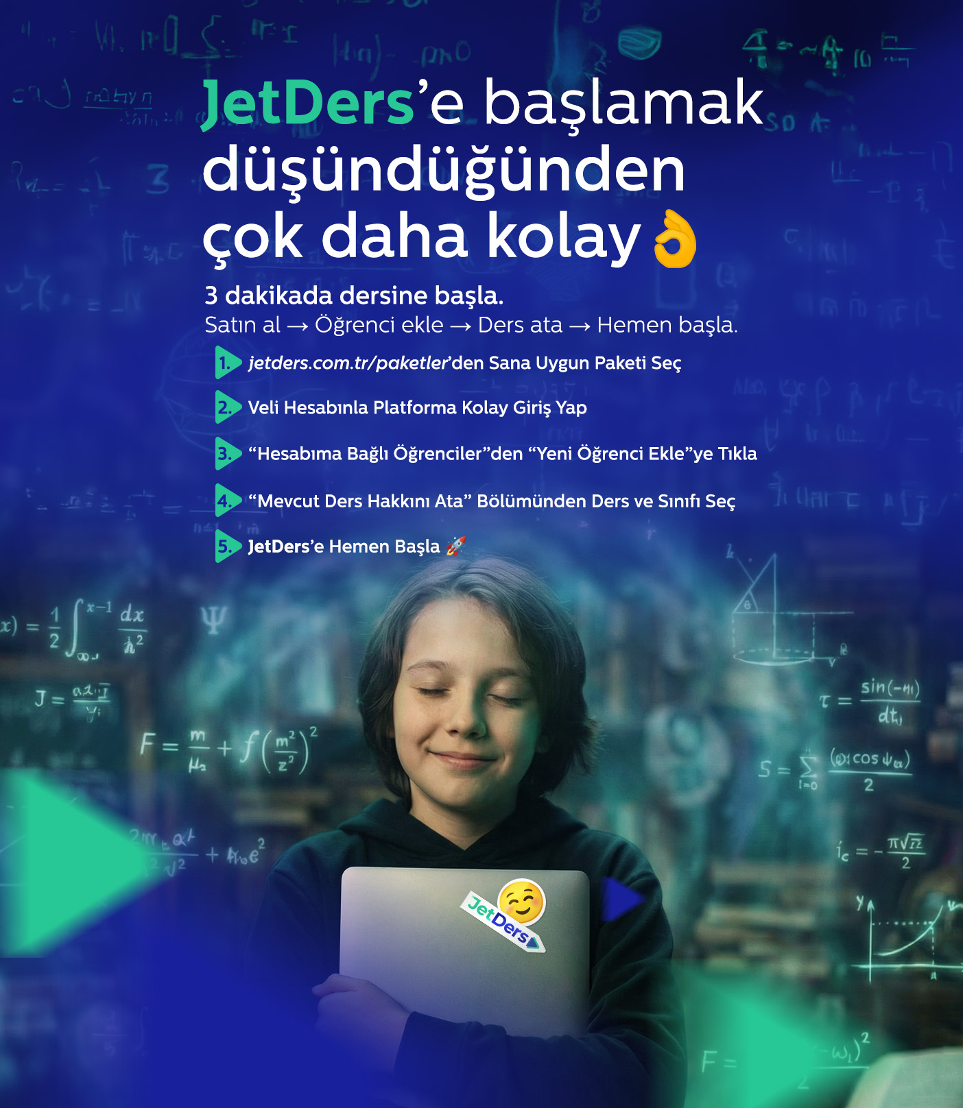 Öğrencinin ihtiyacı olan özel ders: JetDers!